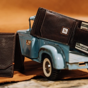 For Boshiho Customized Vintage Genuine Leather <b>RFID</b> <b>Wallet</b> Money Clip Engraved Bank Credit Card Holder Men's Anti-Theft Nylon Li - Product Image 3