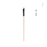 Grosir kuas alis Vegan tipis bagus pewarnaan Label pribadi kuas Makeup datar Eyeliner Logo kustom kuas alis Eyeliner
