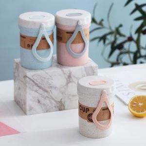 Taza de Viaje de Paja de Trigo Biodegradable, Reutilizable y Ecológica, de 420 ml, con Logotipo Personalizado en Color de Lujo, para Regalos Empresariales - Product Image 1