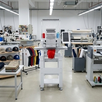 Machine à broder numérique REVHON pour casquettes plates, haute précision, zone de broderie 500x300MM, fonctionnement informatisé, 1200 tr/min, vente au détail