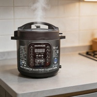 Autocuiseur Électrique Multifonctionnel 6L en Acier Inoxydable Allemand, Faible en Sucre, Sans Sucre, Cuisson Saine Déshuileuse, Antiadhésif