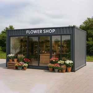 Récipient modulaire Flower Shop Pop up Serre Unité de vente au détail avec façade <span class=keywords><strong>en</strong></span> verre - Product Image 1