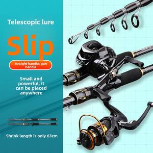 EVA kolu ile fabrika doğrudan satış karbon teleskopik olta taşınabilir büyük kılavuz halka uzun mesafe döküm şamandıra çubuk seti - Product Image 4