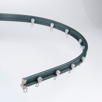 IKSUN Rail de rideau pratique et robuste pour montage au plafond Rail de rideau pliable Rail de rideau de plafond incurvé