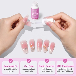 BORN PRETTY 7g <span class=keywords><strong>Colle</strong></span> à <span class=keywords><strong>ongles</strong></span> artificielle à séchage rapide, <span class=keywords><strong>colle</strong></span> à <span class=keywords><strong>ongles</strong></span> professionnelle super résistante, <span class=keywords><strong>colle</strong></span> à <span class=keywords><strong>ongles</strong></span> à appliquer au pinceau, SANS lumière UV - Product Image 5