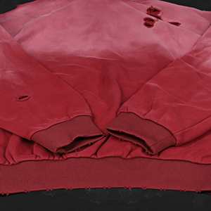 Sudadera con Capucha para Hombre, Lavada al Ácido, de Alta Calidad, con Logotipo Estampado y Bordado, Sudadera con Capucha Moderna y Desgastada, Personalizable - Product Image 3