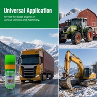 Formule à base d'éther pour réduire l'usure des cylindres, fluide de démarrage à froid pour moteur OEM 450 ml pour engins lourds, fabricant de marque privée
