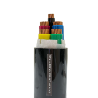 Cable de Alimentación YJV22 0.6/1kV con Aislamiento XLPE, Armadura de Cinta de Acero y Aluminio, Revestimiento de PVC, Clasificación IP68, para Uso Industrial y de Construcción