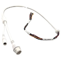 Conector RJ45 CC Impermeable IP67 con Aislamiento de PVC y Cubierta de Aluminio de 10 Pines y 28AWG, Arnés de Cableado para Cámara IP CCTV, Color Blanco, Venta al Por Mayor Personalizada