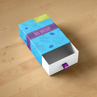 Boîtes cadeaux rigides en carton recyclé imprimées sur mesure, emballage rectangulaire pour bougies, artisanat, parfums, portefeuilles