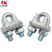 Vente en gros de pinces à câble en acier, clips de verrouillage en forme de U, pinces à câble robustes, pinces à câble en acier galvanisé
