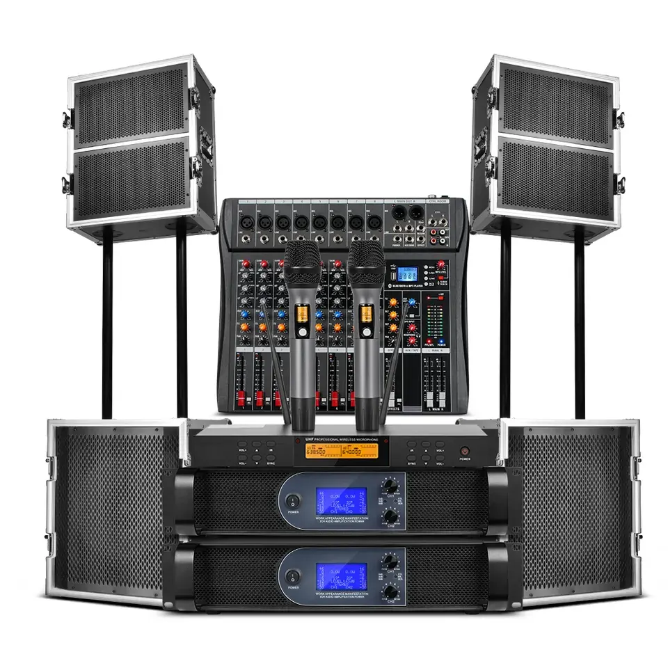 डेसुशेंग Ls8 डबल 8-इंच अधिक वजन सबवूफर पेशेवर ध्वनि प्रणाली वक्ताओं