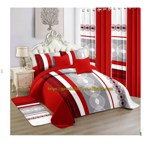 100% Cotton Quilt Bedding Set Customized <strong>King</strong>/queen Size 12pc <strong>Bedspread</strong> Set Beautiful Bed Cover Set With Carpet for All Season - Product Image 2