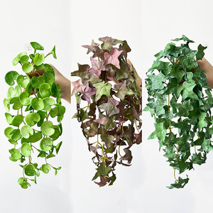 Mini <span class=keywords><strong>Hojas</strong></span> Artificiales de Silicona Suave al Tacto, Tipo Suculentas, Pennywort, Anturio, 10-30 cm, para Decoración del Hogar, Adorno de Escritorio - Product Image 1