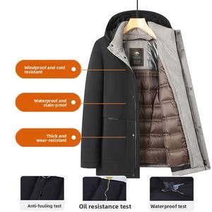 Nouveau National Standard 90 blanc oie veste personnalisée femmes 2025 hiver haut <span class=keywords><strong>de</strong></span> gamme épaissi respirant col montant vêtements <span class=keywords><strong>de</strong></span> travail manteau - Product Image 3