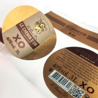 Etiquetas impresas autoadhesivas personalizadas para vino, vino tinto, Tequila, whisky, vodka, brandy, botellas de uso industrial para cerveza, jugo, café