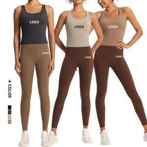 High Quality Yoga Active Wear Set New Design Hot Shorts Sports Bra Tank <b>Top</b>-Fashion Wholesale - Product Image 1