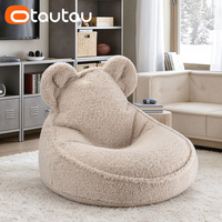 Housse de pouf moderne et mignonne pour enfants OTAUTAU, en fausse fourrure de cachemire épaisse et douce, housse amovible pour pouf, fauteuil paresseux SF157