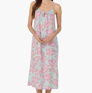 Abito Estivo Personalizzato con Stampa e Pieghe, Vestito Midi da Notte Adatto <span class=keywords><strong>per</strong></span> Clima Caldo, Indossabile Anche Fuori Casa, Abiti con Collo all'Americana - Product Image 1