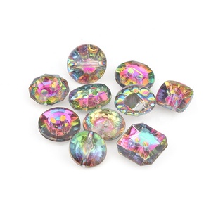 Factory High Quality Acrylic Diamond Garment Decorated Shiny rainbow <strong>Crystal</strong> <strong>Buttons</strong> - Product Image 1