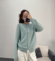 Pull en cachemire à col ras du cou pour femme, vente en gros