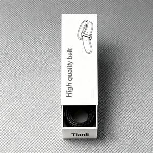 Portefeuille pour <span class=keywords><strong>homme</strong></span> en impression numérique de luxe, boîte cadeau avec logo personnalisé, emballage en carton de luxe pour ceinture et portefeuille, revêtement UV, gaufrage - Product Image 1