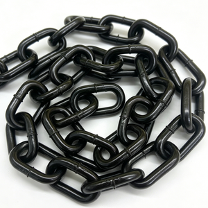 Chaînes de levage G80 G100 en acier soudé certifiées EN818-2, facteur de sécurité 4:1, galvanisées à chaud, différentes tailles, pour levage en hauteur - Product Image 1