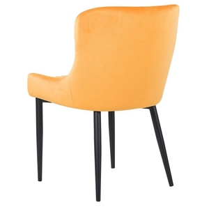 A buon mercato moderna sala da pranzo mobili poltrona tubo di metallo verniciato a polvere di colore del velluto <span class=keywords><strong>tessuto</strong></span> <span class=keywords><strong>sedia</strong></span> da pranzo - Product Image 3