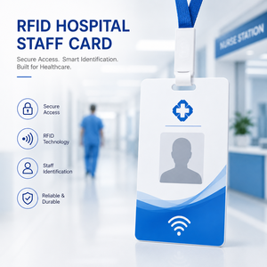 บัตรพนักงานโรงพยาบาล RFID สำหรับการควบคุมการเข้าถึงทางการแพทย์และการระบุตัวตนบุคลากร - Product Image 1