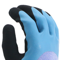 ENTE SAFETY Gants de sécurité de travail confortables en nitrile sableux enduits de trempage Produit anti-huile pour une meilleure efficacité de travail Logo personnalisé
