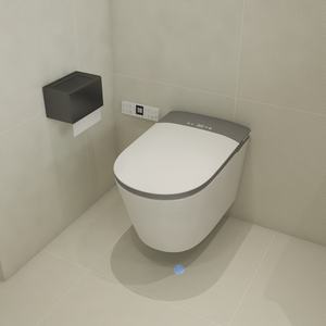 智能汽车智能马桶壁挂细长设计智能遥控加热无水压功能智能马桶 - Product Image 2