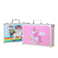 Usine top vente 145 pack boîte en aluminium kit de dessin enfants dessin peinture art ensemble papeterie ensemble pour enfants
