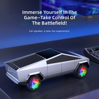 Speaker Bluetooth Tesla Cybertruck Model Mobil Keren Ukuran Mini Bahan Plastik Buatan Cina, Barang Baru Impor Lintas Negara