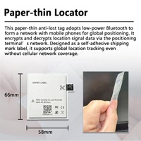 Traceur GPS Bluetooth Android/iOS pour Voitures, Motos, Sacs et Objets Personnels avec Conception Compacte et Discrète, Autocollant en Papier
