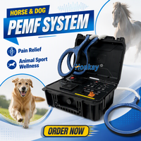 Système de couverture PEMF portable pour chiens et chevaux, en acier inoxydable, léger (5,5 kg), soutien à la récupération, soulagement de la douleur, plusieurs applicateurs