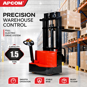 รถยกพาเลทไฟฟ้า APCOM 2 ตัน ยกสูง 2.5 ม. 3 ม. 3.5 ม. แบบเดินตาม สำหรับคลังสินค้า - Product Image 4