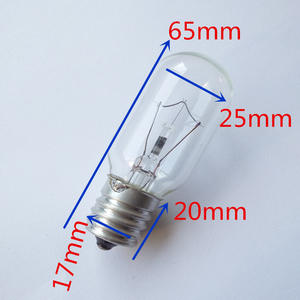 HoneyFly T8 four grille-pain vapeur Filament <span class=keywords><strong>ampoule</strong></span> E17 T25 110V-120V <span class=keywords><strong>40W</strong></span> haute température lampe cuisinière <span class=keywords><strong>hotte</strong></span> lampes four à micro-ondes ampoules - Product Image 2