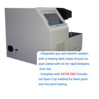 Petroleum Lab Equipment ASTM D92-18 Standard Cleveland Open Cup Flash Fire Point Apparatus Temperature-Controlled Cooling