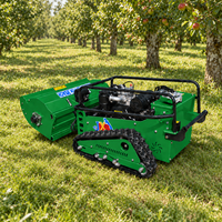 Tondeuse à chenilles télécommandée tout-terrain CE GQ1000A avec 60 lames broyeuses diesel pour l'élimination de l'herbe, des broussailles et des petits arbres