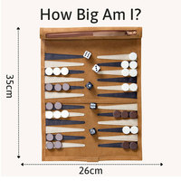 Jeu de backgammon de luxe en cuir avec accents en bois, design pliable, écologique et durable, options personnalisables