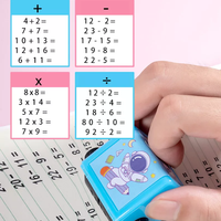 Tampon à rouleaux numériques, tampon de Division de multiplication, Questions de pratique des maths, tampon à rouleaux numériques
