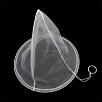 Tamis à miel conique en nylon 60 mailles avec anneau en acier inoxydable pour outils de récolte du miel