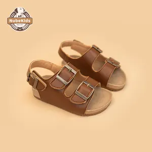 Sandálias de bebê unissex unissex com bico aberto, sandálias de bebê personalizadas de alta qualidade para caminhar, calçados de verão para bebês, novidade