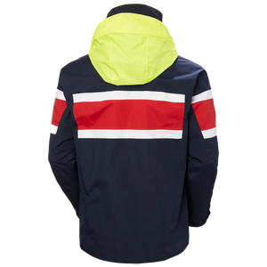 Giacca da Vela con Cappuccio per Uomo, Blu Navy, Rosso e Bianco, Impermeabile e Antivento, per Regate Offshore e Crociere Costiere - Product Image 2