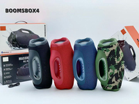 Enceinte Bluetooth sans fil LED Super Boombox 4, portable, avec éclairage RGB, étanche, avec poignée, pour la maison, cadeau