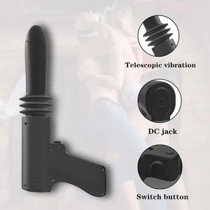 2022 Automatische Sex Maschinen gewehr Dildo Massage gerät <span class=keywords><strong>New</strong></span> <span class=keywords><strong>York</strong></span> Pistole Vibrator Schub Teleskop Handheld Klitoris Vibrator Sexspielzeug - Product Image 2