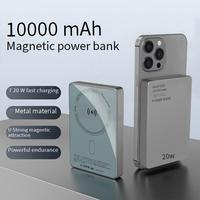 3 en 1 Función múltiple 5000mAh Carga inalámbrica magnética portátil 20W Tipo-C Carga rápida Banco de energía portátil ultradelgado