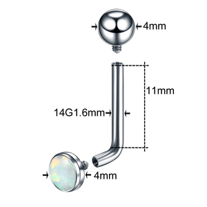 Titane Vertical Clitoridien Capuche <span class=keywords><strong>Piercing</strong></span> VCH <span class=keywords><strong>Christina</strong></span> Piercings Opale Pierre Sexy Corps <span class=keywords><strong>Piercing</strong></span> <span class=keywords><strong>Bijoux</strong></span> Pour Femmes Hommes - Product Image 2