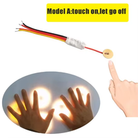 Interrupteur tactile intelligent à auto-verrouillage DC 3.7-24V avec capteur d'induction corporelle, normalement allumé/normalement éteint, certifié RoHS