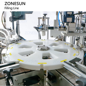 ZONESUN ZS-AFCL6 Línea Automática de Llenado, Tapado y Etiquetado de Botellas de Vidrio con Rodillo para Perfume, Aceite, Desodorante y Líquidos Cosméticos - Product Image 4